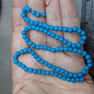 4mm ""Turquoise" Magnesite Stone 15-inch Strand #4